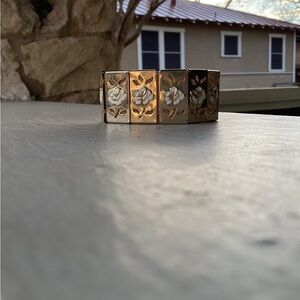 Gold Floral Bracelet